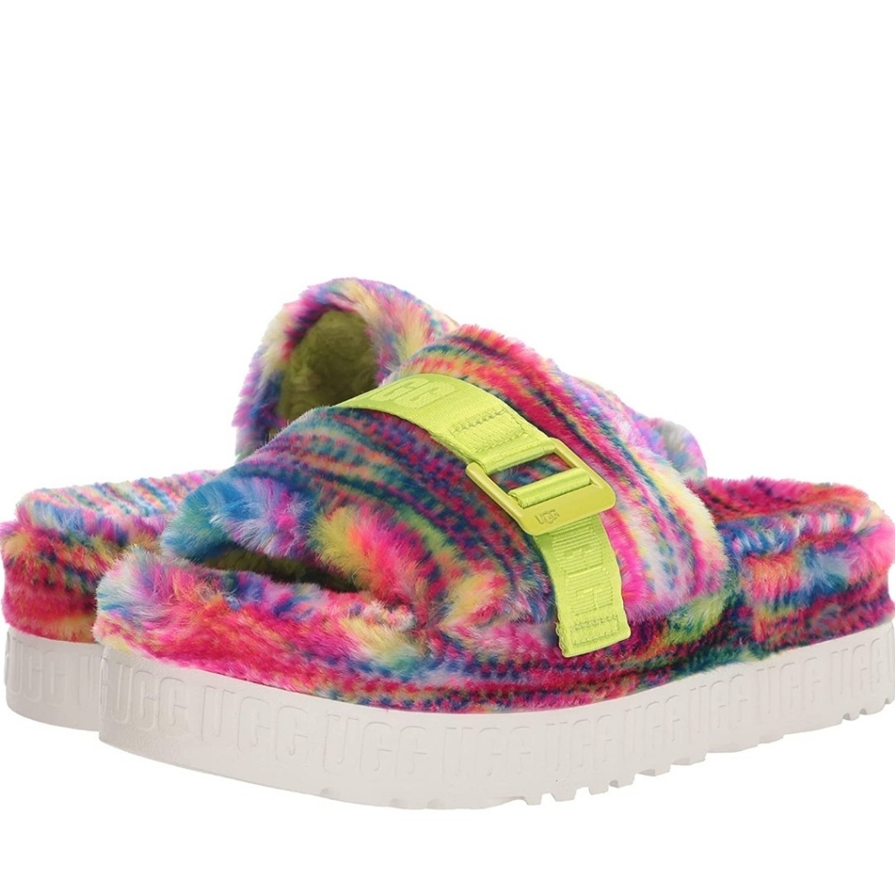 UGG rainbow Fluffita Slipper